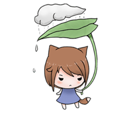 Fox girl 02 sticker #8829973