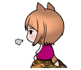 Fox girl 02 sticker #8829974