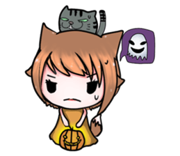 Fox girl 02 sticker #8829982