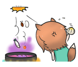 Fox girl 02 sticker #8829998