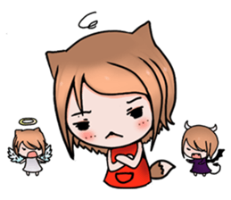 Fox girl 02 sticker #8830000