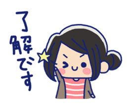 Pretty casual girl sticker #8830724