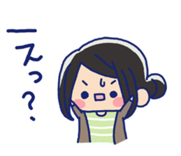 Pretty casual girl sticker #8830727