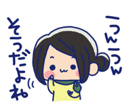 Pretty casual girl sticker #8830728