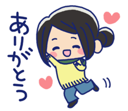 Pretty casual girl sticker #8830729