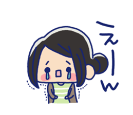 Pretty casual girl sticker #8830733