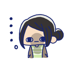 Pretty casual girl sticker #8830734