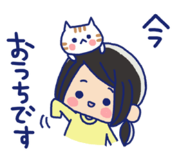 Pretty casual girl sticker #8830742