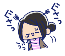 Pretty casual girl sticker #8830751