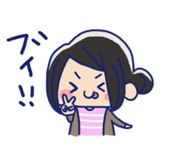 Pretty casual girl sticker #8830754