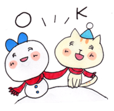 Warm sticker of winter of KAKO sticker #8830941