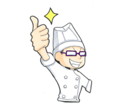 Chef is wears glasses sticker #8831042