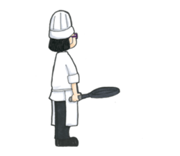Chef is wears glasses sticker #8831047