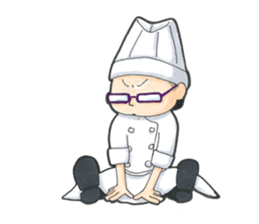 Chef is wears glasses sticker #8831048