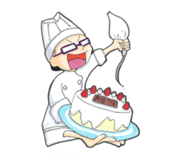 Chef is wears glasses sticker #8831059