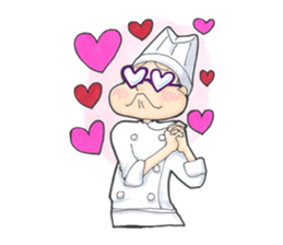 Chef is wears glasses sticker #8831062