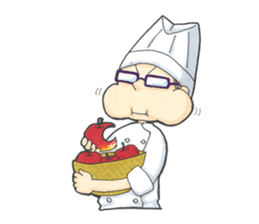 Chef is wears glasses sticker #8831069