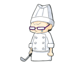 Chef is wears glasses sticker #8831075