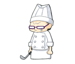 Chef is wears glasses sticker #8831075