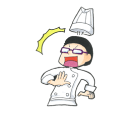 Chef is wears glasses sticker #8831078