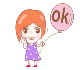 Cheerful girl Lusha sticker #8831210