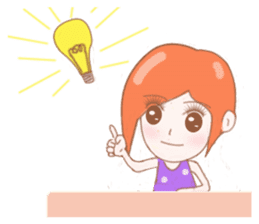 Cheerful girl Lusha sticker #8831222