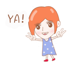 Cheerful girl Lusha sticker #8831227
