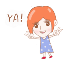 Cheerful girl Lusha sticker #8831227
