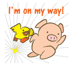 Bukke the piglet 3 (English version) sticker #8832044