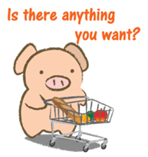 Bukke the piglet 3 (English version) sticker #8832047