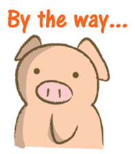 Bukke the piglet 3 (English version) sticker #8832048