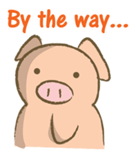 Bukke the piglet 3 (English version) sticker #8832048