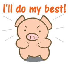 Bukke the piglet 3 (English version) sticker #8832056