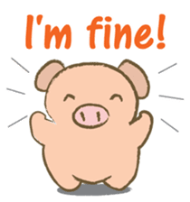 Bukke the piglet 3 (English version) sticker #8832059