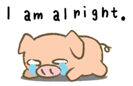 Bukke the piglet 3 (English version) sticker #8832061