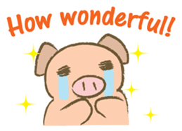 Bukke the piglet 3 (English version) sticker #8832062