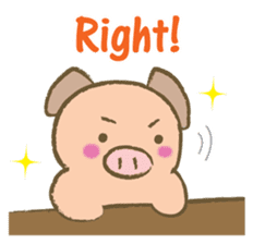 Bukke the piglet 3 (English version) sticker #8832063
