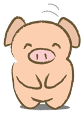 Bukke the piglet 3 (English version) sticker #8832067