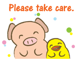 Bukke the piglet 3 (English version) sticker #8832068