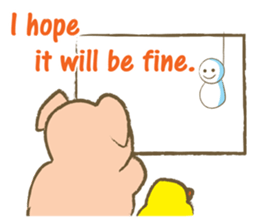 Bukke the piglet 3 (English version) sticker #8832070