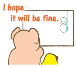 Bukke the piglet 3 (English version) sticker #8832070