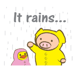 Bukke the piglet 3 (English version) sticker #8832072