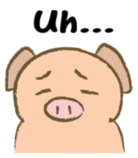 Bukke the piglet 3 (English version) sticker #8832073