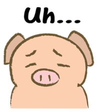 Bukke the piglet 3 (English version) sticker #8832073