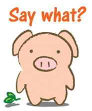 Bukke the piglet 3 (English version) sticker #8832074