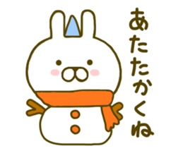 Rabbit Cute Winter sticker #8832172