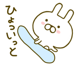 Rabbit Cute Winter sticker #8832182