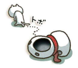 Simple white cat9 sticker #8832748