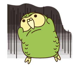 Happy Kakapo 3 Winter sticker #8832983
