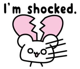 Black & white bear (ver.English) sticker #8833454